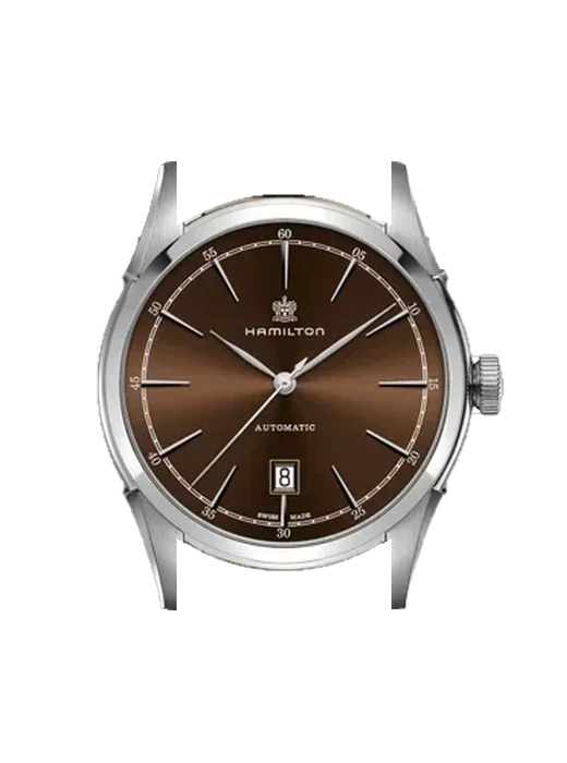 Spirit of Liberty H42415501 avec Bracelet de montre en cuir de veau vintage marron — Patine naturelle