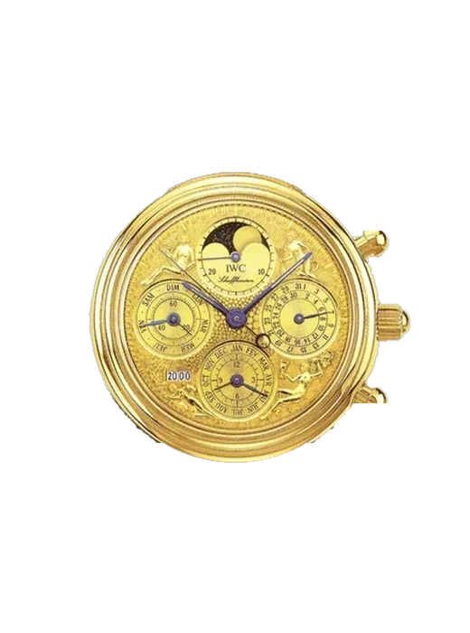 Da Vinci IW3752-05 mit Vintage Kalbslederarmband Braun — Natürliche Patina