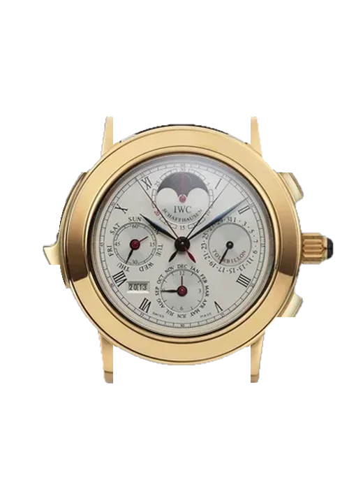 Grande Complication IW1868-03 mit Hybrid Armband aus Alligator und Kautschuk Blau