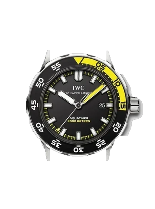 GST Aquatimer IW3568-08 con Correa híbrida de piel de cocodrilo y caucho azul