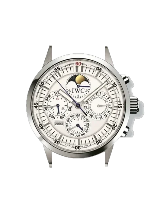 GST Aquatimer IW3756-18 con Correa Grand Cavalier de cuero naranja