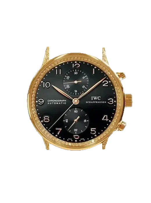 Portugieser IW3714-28 con Correa Grand Cavalier de cuero naranja