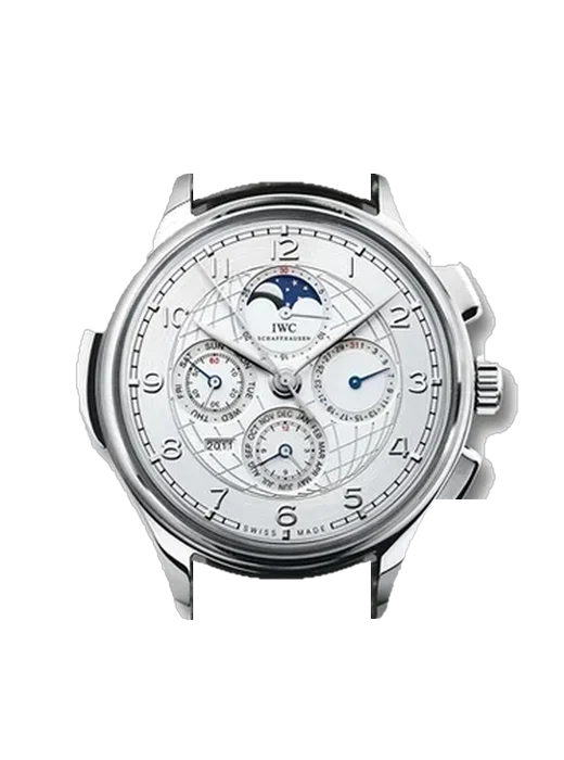 Portugieser IW3774-01 avec Bracelet de montre en cuir de veau vintage marron — Patine naturelle