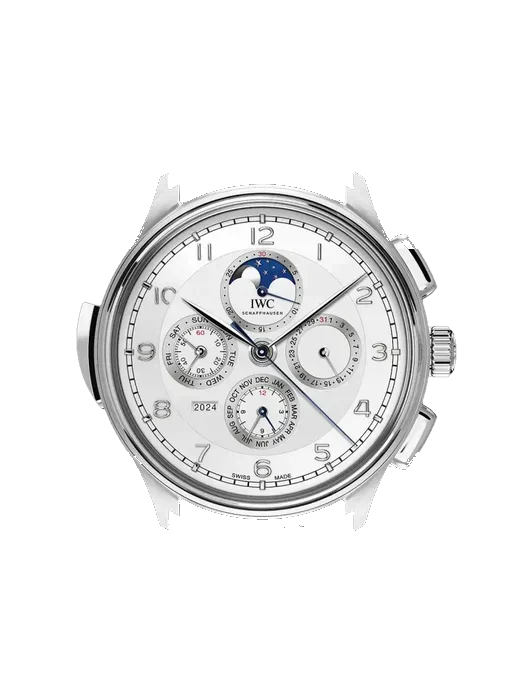 Portugieser IW3776-01 con Correa de piel de becerro vintage marrón — Patina natural