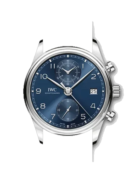 Portugieser IW3903-03 con Cinturino Vitello Vintage Marrone — Patina Naturale