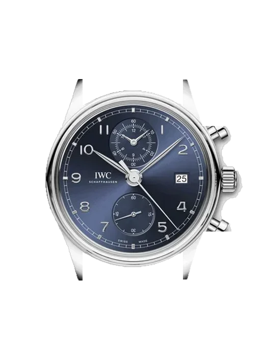 Portugieser IW3904-06 avec Bracelet de montre en cuir de veau vintage marron — Patine naturelle