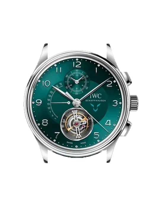 Portugieser IW3940-08 con Cinturino Vitello Vintage Marrone — Patina Naturale