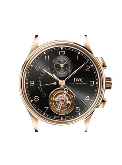 Portugieser IW3940-09 con Cinturino Vitello Vintage Marrone — Patina Naturale