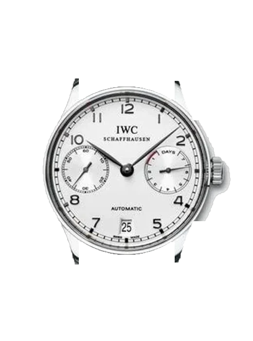 Portugieser IW5001-19 avec Bracelet de montre en cuir de veau vintage marron — Patine naturelle