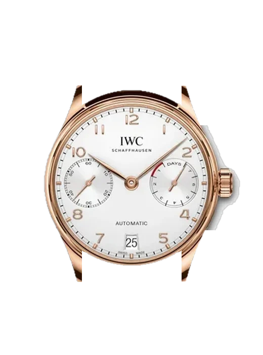 Portugieser IW5007-01 avec Bracelet de montre en cuir de veau vintage marron — Patine naturelle