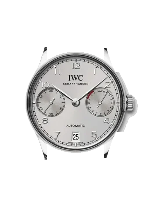 Portugieser IW5007-07 with Vintage Brown Calfskin Strap — Natural Patina