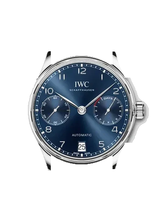 Portugieser IW5007-10 avec Bracelet de montre en cuir de veau vintage marron — Patine naturelle