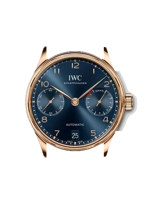 Portugieser IW5007-13 avec Bracelet de montre en cuir de veau vintage marron — Patine naturelle