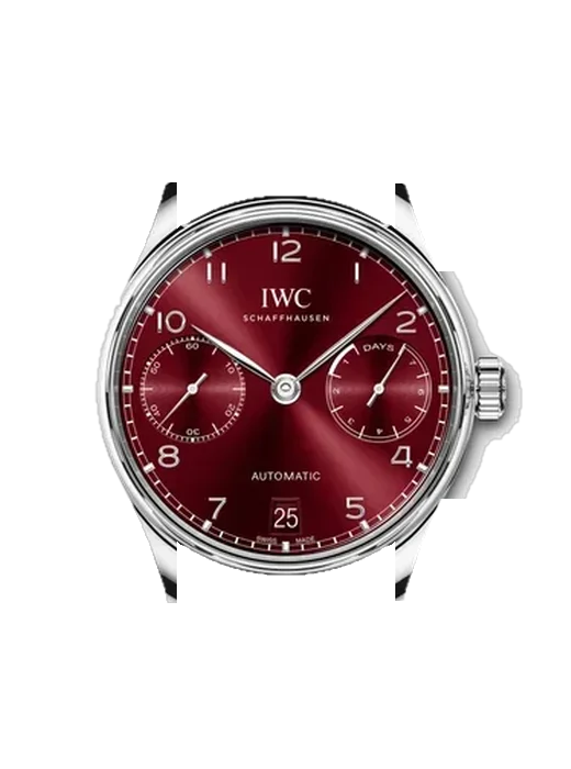 Portugieser IW5007-14 avec Bracelet de montre en cuir de veau vintage marron — Patine naturelle