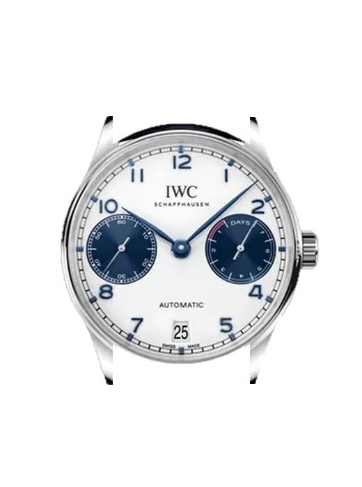 Portugieser IW5007-15 avec Bracelet de montre en cuir de veau vintage marron — Patine naturelle