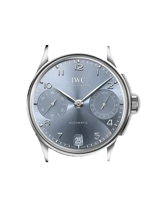 Portugieser IW5017-08 with Vintage Brown Calfskin Strap — Natural Patina