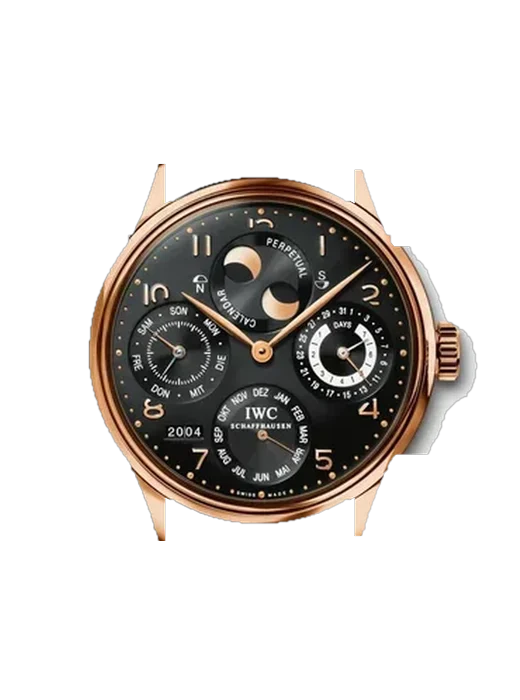 Portugieser IW5021-01 mit Vintage Kalbslederarmband Braun — Natürliche Patina