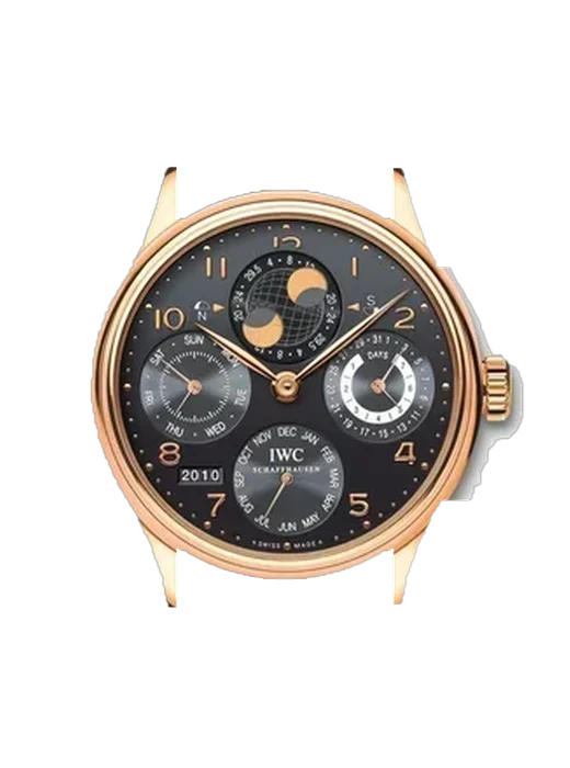 Portugieser IW5021-22 avec Bracelet de montre en cuir de veau vintage marron — Patine naturelle