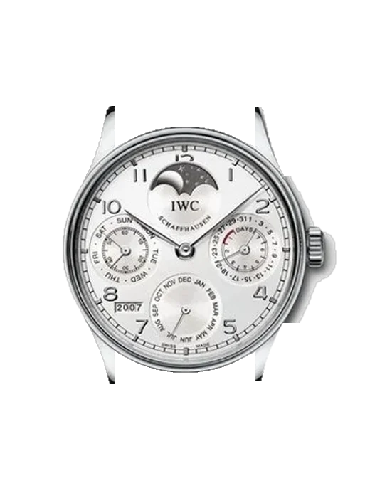 Portugieser IW5022-19 avec Bracelet de montre en cuir de veau vintage marron — Patine naturelle