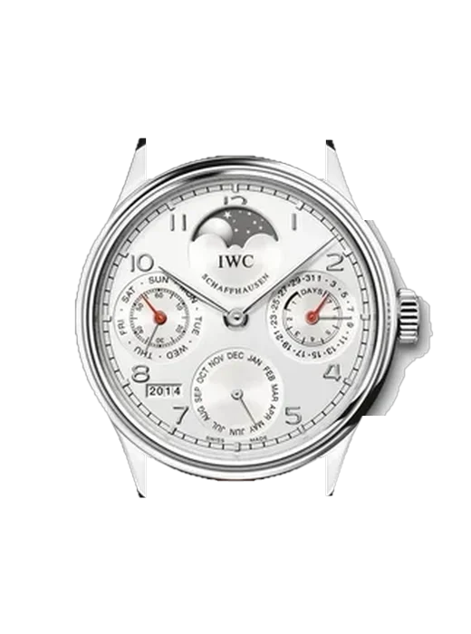 Portugieser IW5023-08 with Vintage Brown Calfskin Strap — Natural Patina