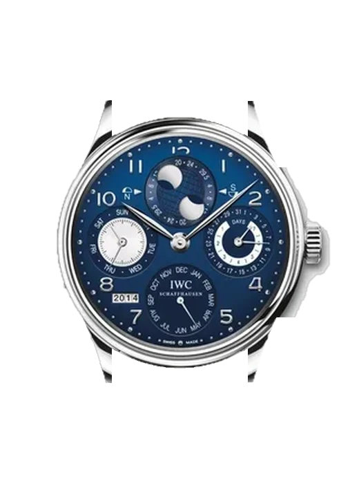 Portugieser IW5032-03 avec Bracelet de montre en cuir de veau vintage marron — Patine naturelle