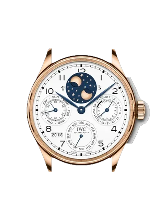 Portugieser IW5034-05 mit Vintage Kalbslederarmband Braun — Natürliche Patina