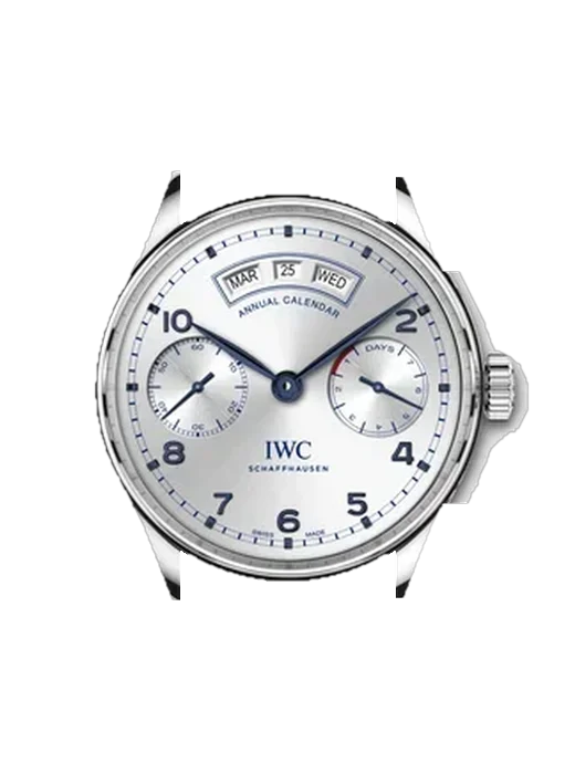 Portugieser IW5035-05 with Vintage Brown Calfskin Strap — Natural Patina