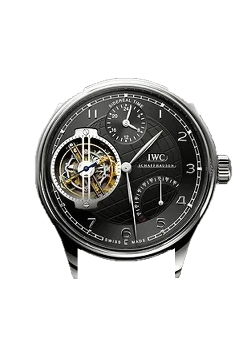 Portugieser IW5041-01 con Correa de piel de becerro vintage marrón — Patina natural