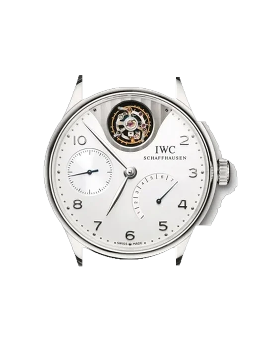 Portugieser IW5042-04 mit Vintage Kalbslederarmband Braun — Natürliche Patina