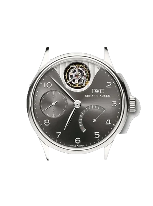 Portugieser IW5042-07 avec Bracelet de montre en cuir de veau vintage marron — Patine naturelle