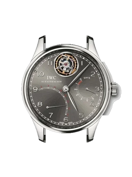 Portugieser IW5044-01 avec Bracelet de montre en cuir de veau vintage marron — Patine naturelle