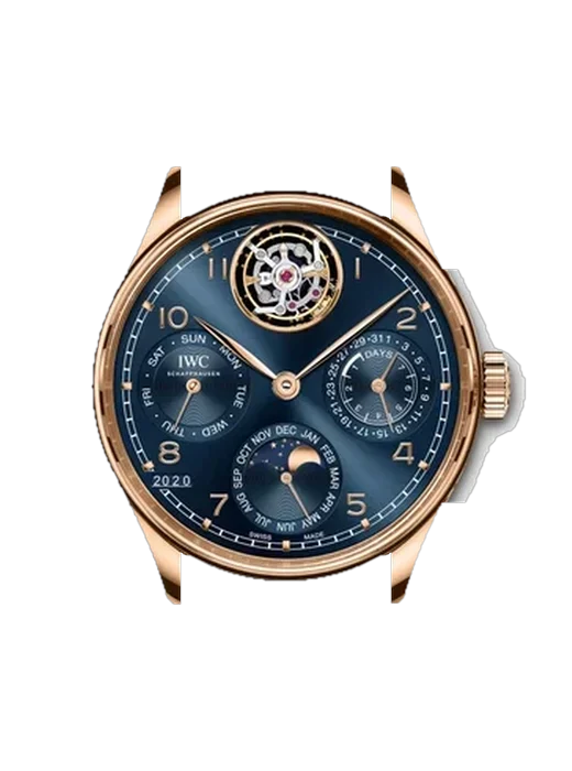 Portugieser IW5045-04 avec Bracelet Hybride Alligator et Caoutchouc Bleu