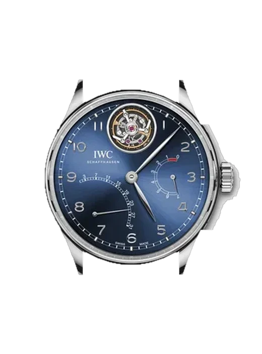 Portugieser IW5046-03 avec Bracelet de montre en cuir de veau vintage marron — Patine naturelle