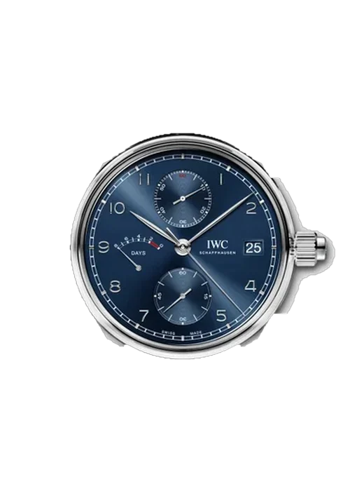 Portugieser IW5153-01 con Cinturino Vitello Vintage Marrone — Patina Naturale
