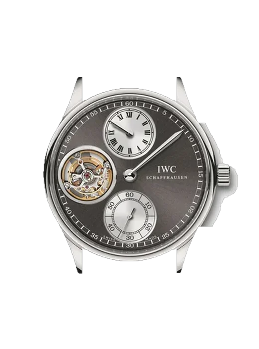 Portugieser IW5446-03 avec Bracelet de montre en cuir de veau vintage marron — Patine naturelle