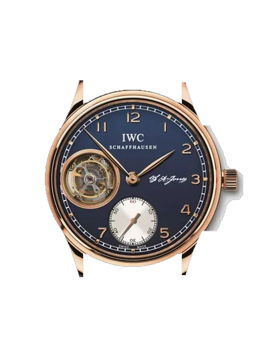 Portugieser IW5447-02 con Cinturino Vitello Vintage Marrone — Patina Naturale