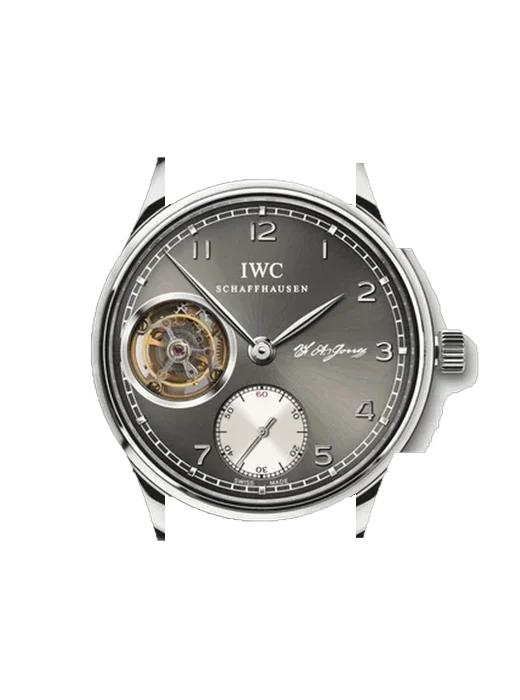 Portugieser IW5447-03 con Cinturino Vitello Vintage Marrone — Patina Naturale