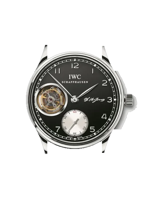 Portugieser IW5447-04 con Correa de piel de becerro vintage marrón — Patina natural