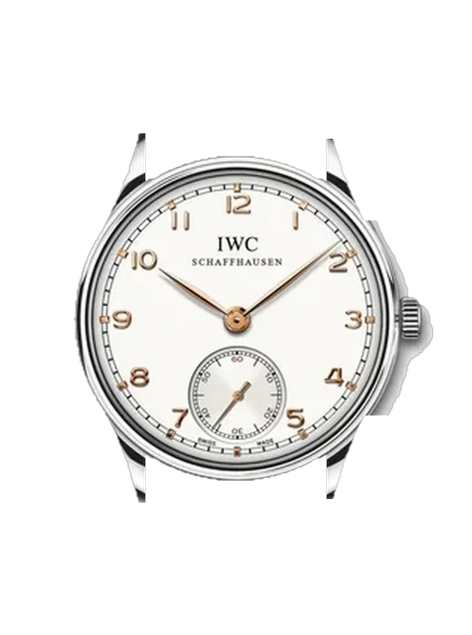 Portugieser IW5454-08 con Cinturino Vitello Vintage Marrone — Patina Naturale