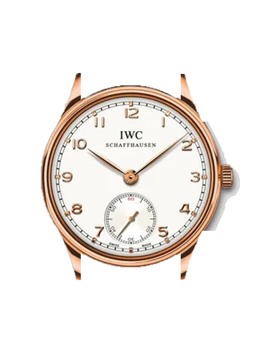 Portugieser IW5454-09 con Correa de piel de becerro vintage marrón — Patina natural