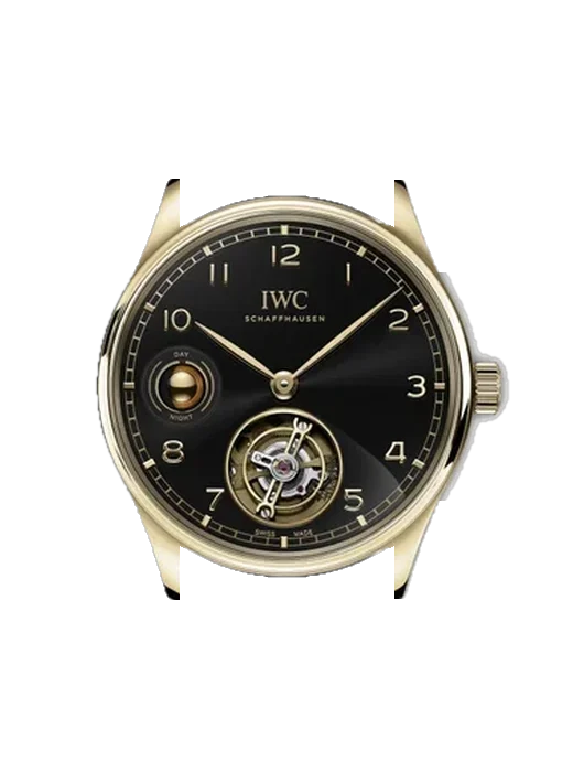 Portugieser IW5459-01 con Correa de piel de becerro vintage marrón — Patina natural
