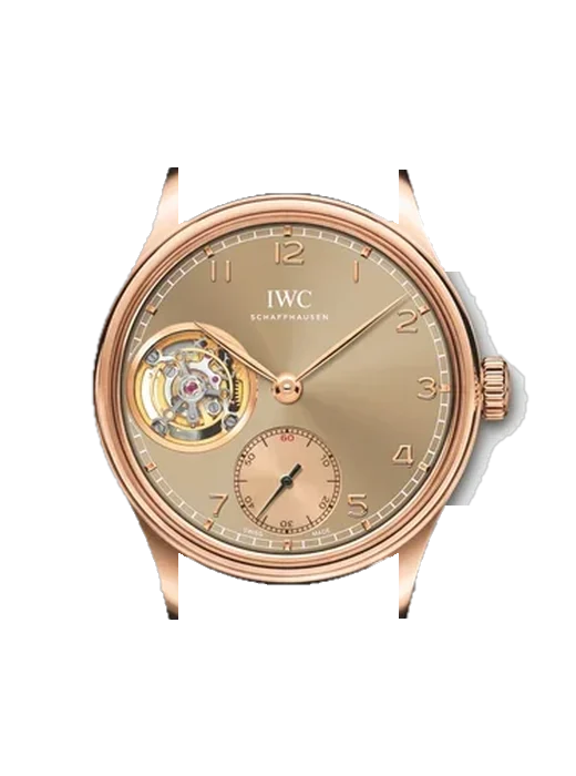 Portugieser IW5463-04 avec Bracelet de montre en cuir de veau vintage marron — Patine naturelle