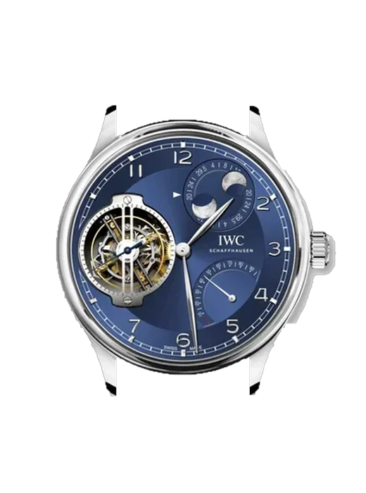Portugieser IW5901-03 avec Bracelet de montre en cuir de veau vintage marron — Patine naturelle