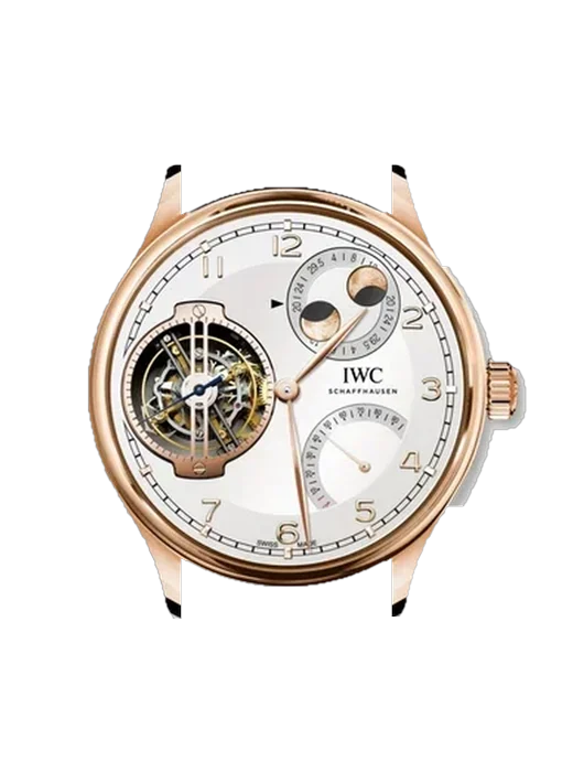 Portugieser IW5901-08 avec Bracelet de montre en cuir de veau vintage marron — Patine naturelle