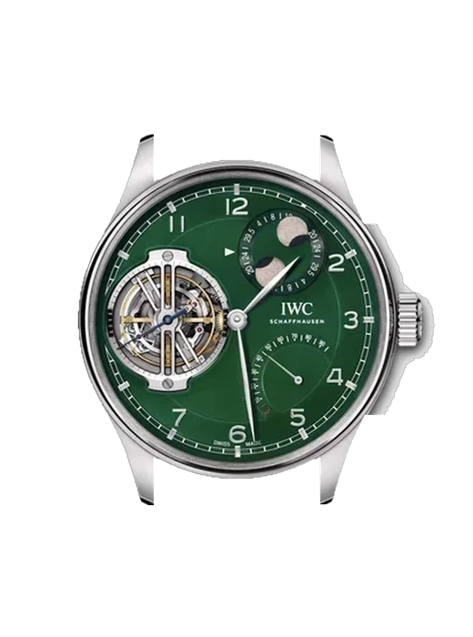 Portugieser IW5901-10 avec Bracelet de montre en cuir de veau vintage marron — Patine naturelle