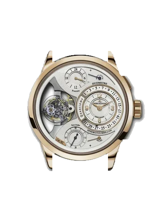 Duomètre 6052520 con Cinturino Grand Cavalier Cuir Arancione