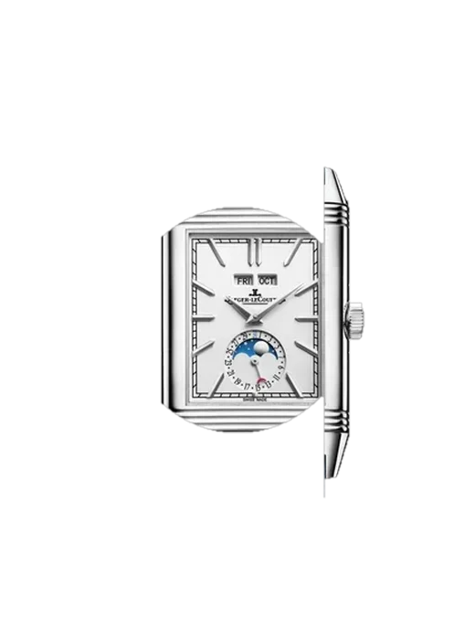 Reverso Q3918420 con Cinturino Vitello Vintage Marrone — Patina Naturale