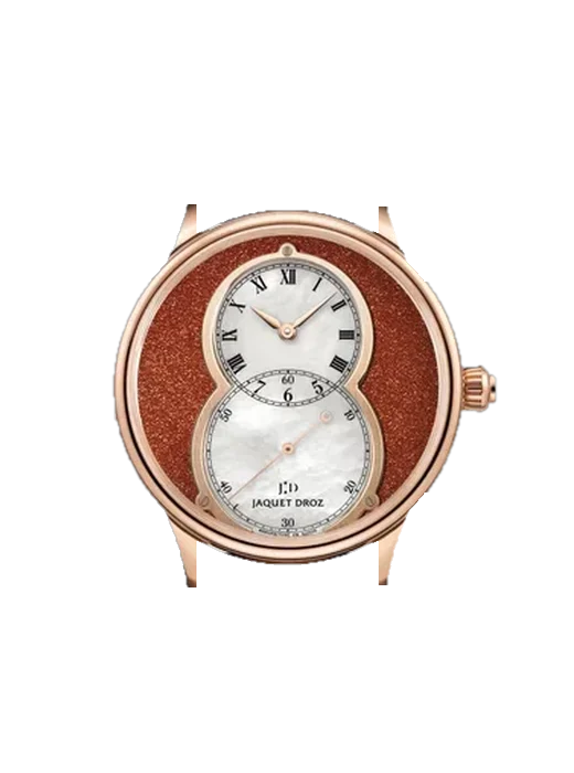 Grande Seconde J014013340 mit Vintage Kalbslederarmband Braun — Natürliche Patina