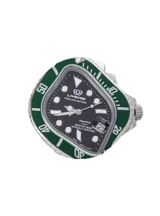 Crashed Submariner PEA001-SS-VN mit Grand Cavalier Cuir Armband Orange