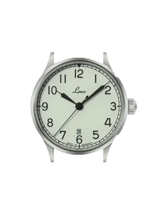 Navy Watches 862090 con Cinturino Vitello Vintage Marrone — Patina Naturale